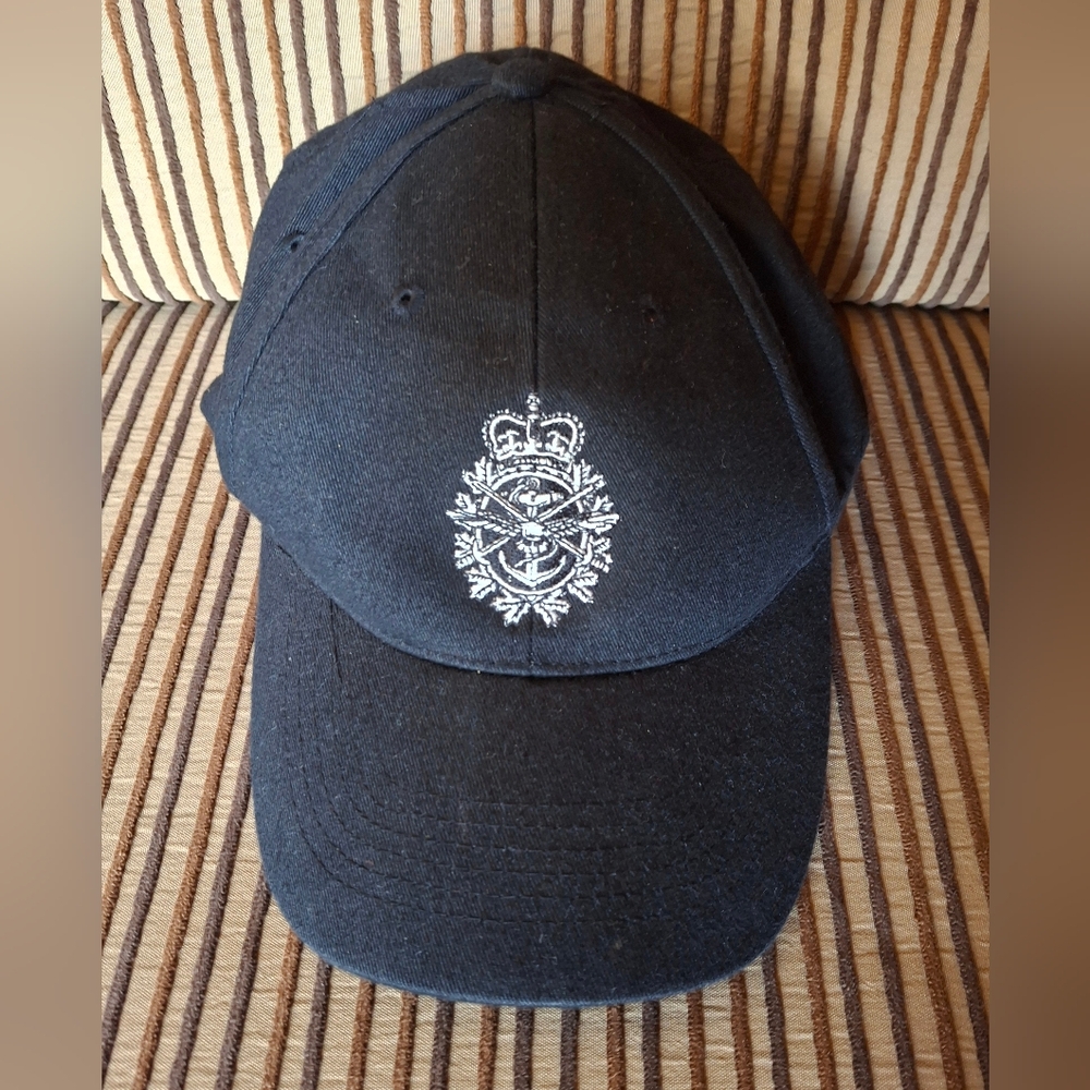 Canadian Forces Black Cap with Embroidered Crest